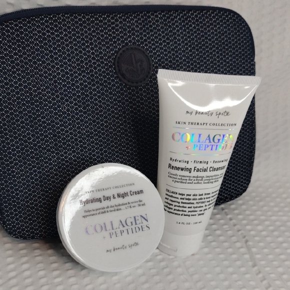 My Beauty Spot Other - My Beauty Set Collagen Peptides Skincare Set - AirFrance Cosmetic Bag